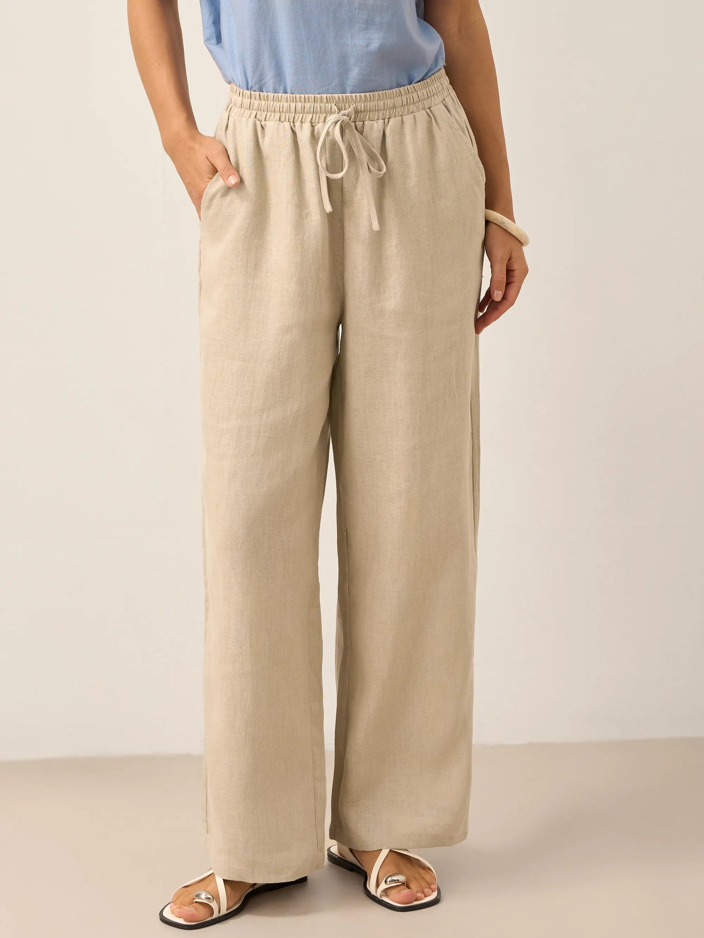 100% Linen Classic Pants LYON 14