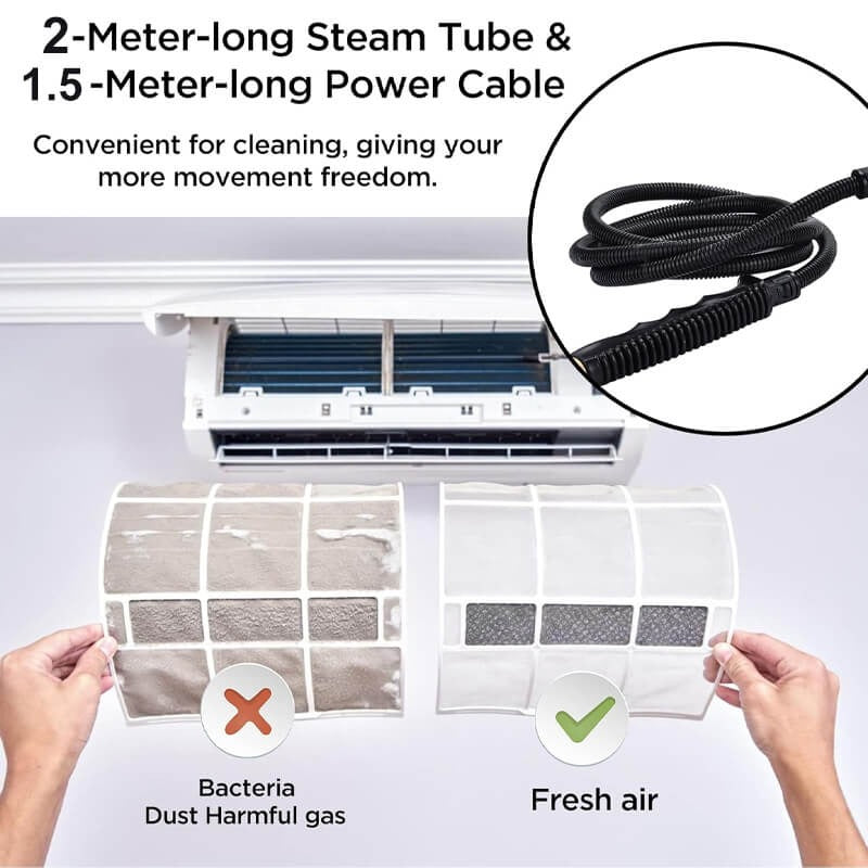 2500W High Pressure Steam Cleaner with Gloves 7