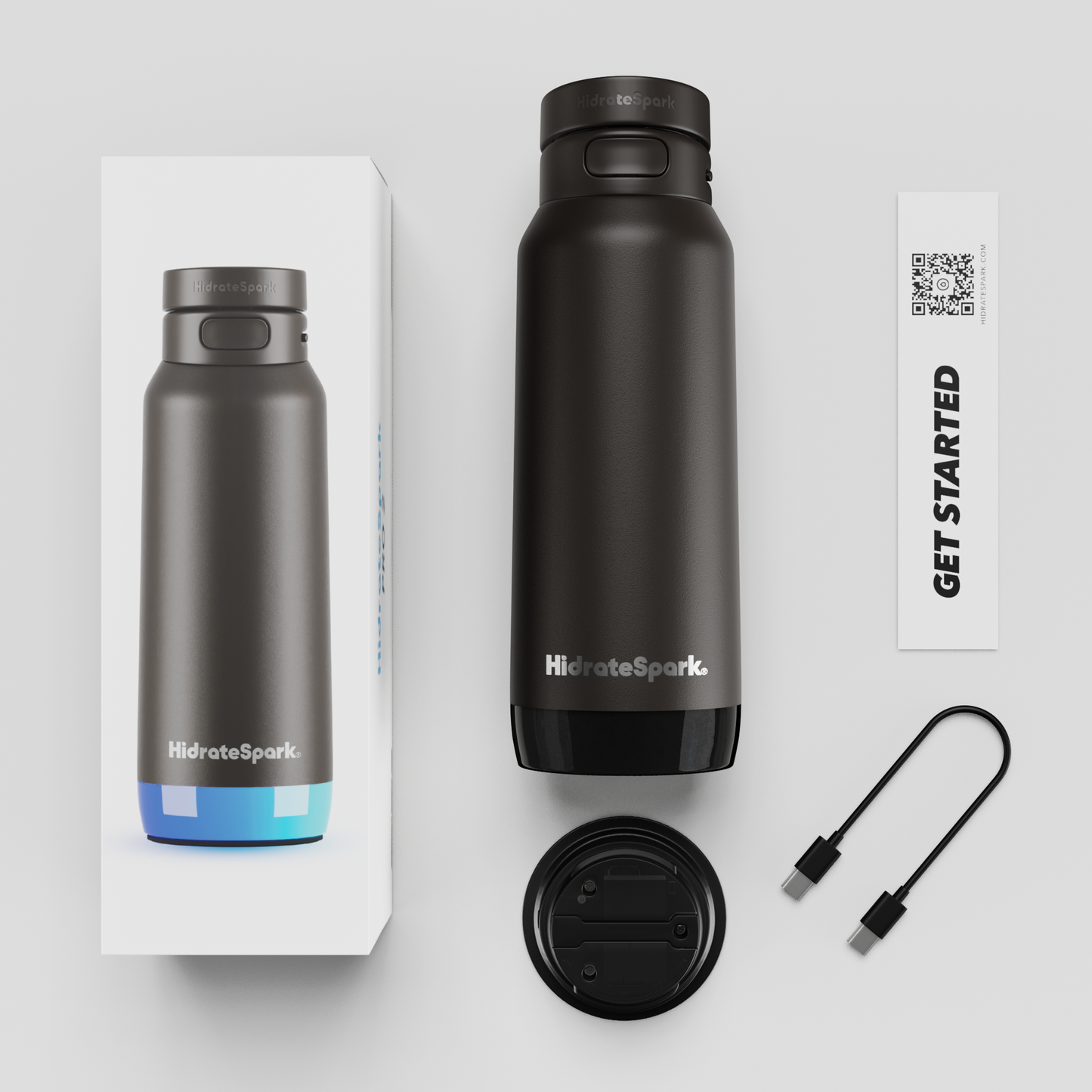 HidrateSpark PRO 2 Smart Bottle β 32 oz for Advanced Hydration Tracking