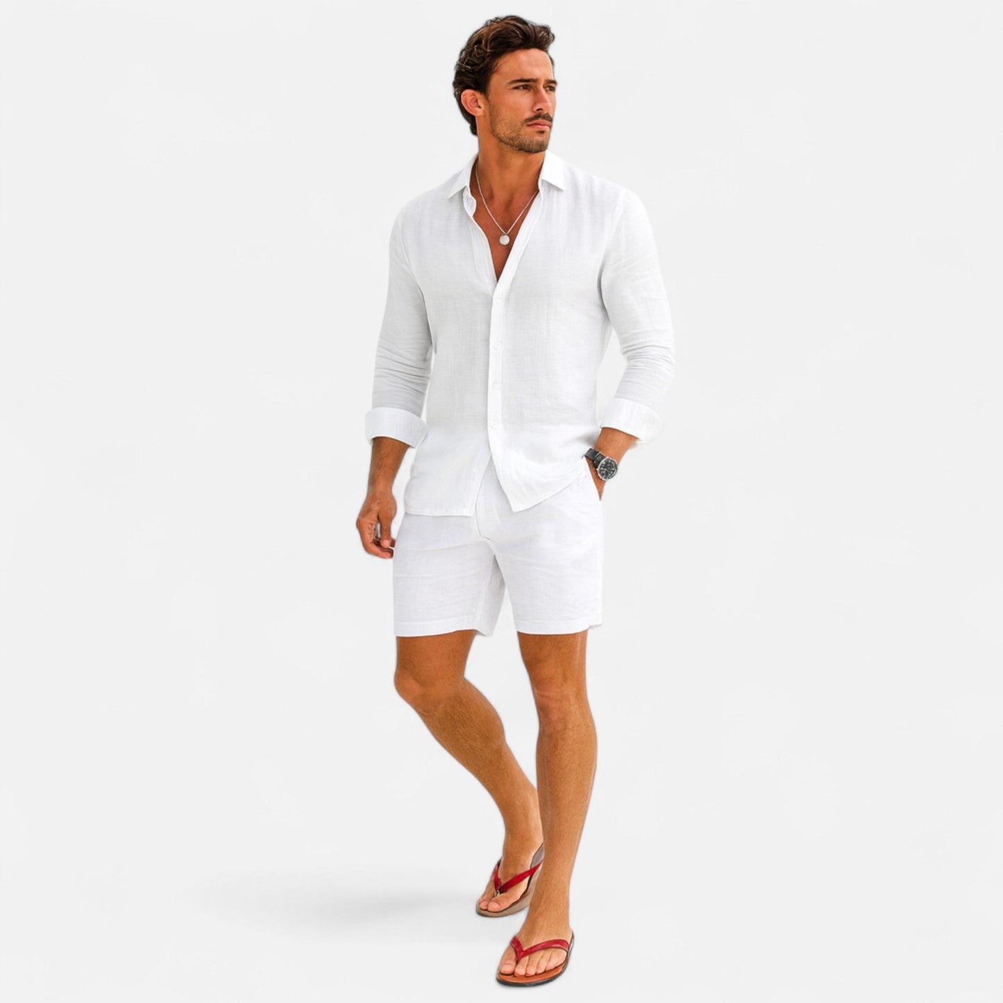 Bryan | Linen Long Sleeve Shirt 8