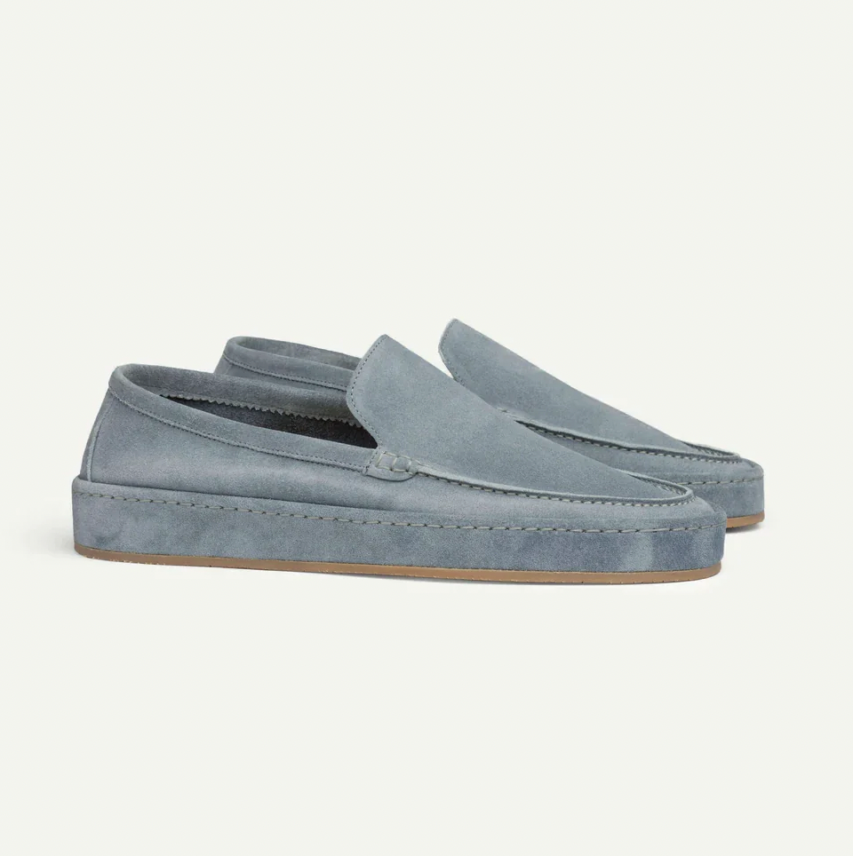 Casual Suede Loafers with Slip-On Design and Moc Toe 9