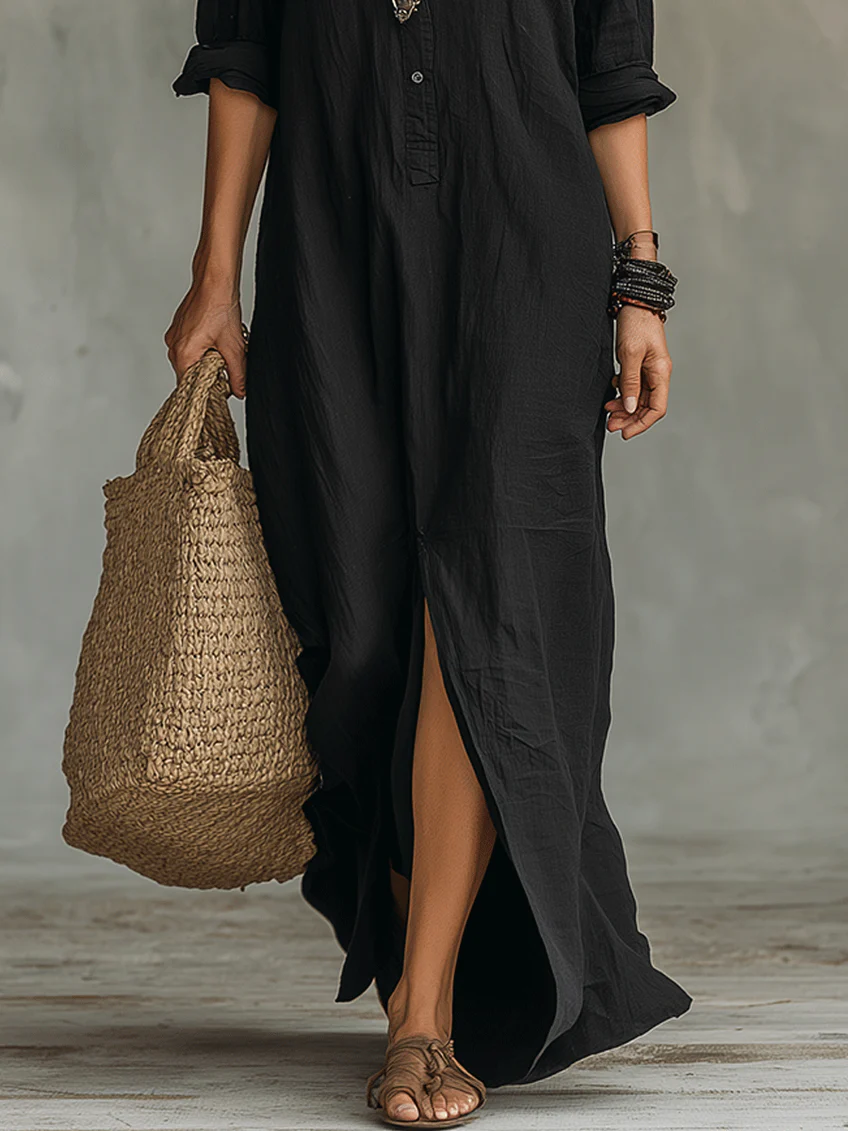 Catherine | Relaxed Versatile Maxi Dress With Sleeves 6