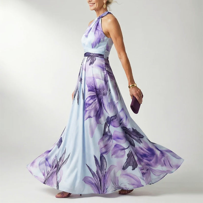 Chanel | Floral Halter Maxi Dress 5