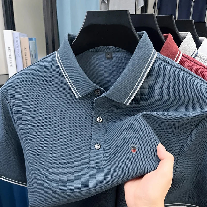 Classic Casual | Men's Polo Shirt with Exquisite Embroidery | Breathable Cotton for Everyday Comfort 10