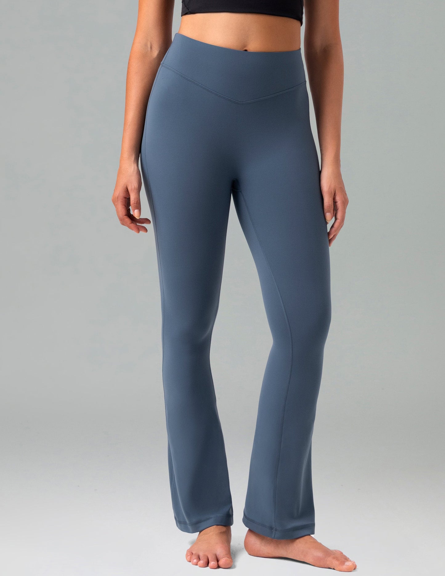 Dreamlux High Waisted No Front Seam Flare Legging 27.5" 11