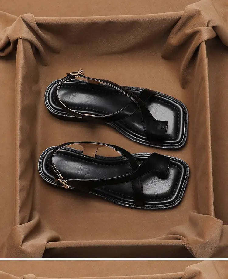 Elegant Women's Sandals | Retro French Style with Soft Sole | Versatile Comfort for Every Occasion 5