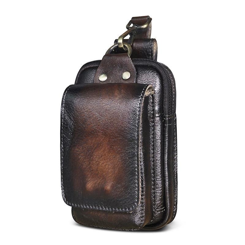 Genuine Leather Men’s Waist Pack 9