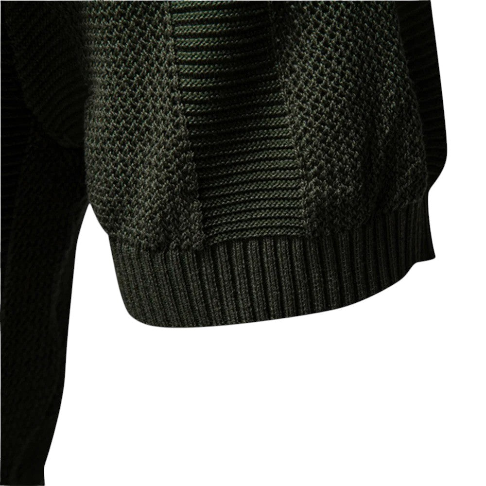 Knit Polo Shirt with Open Placket and Ribbed Hem 7