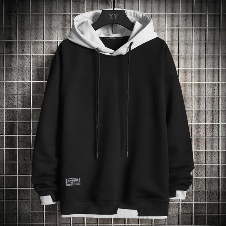 Men's Knit Hoodie with Drawcord Hood and Pouch Pocket 4