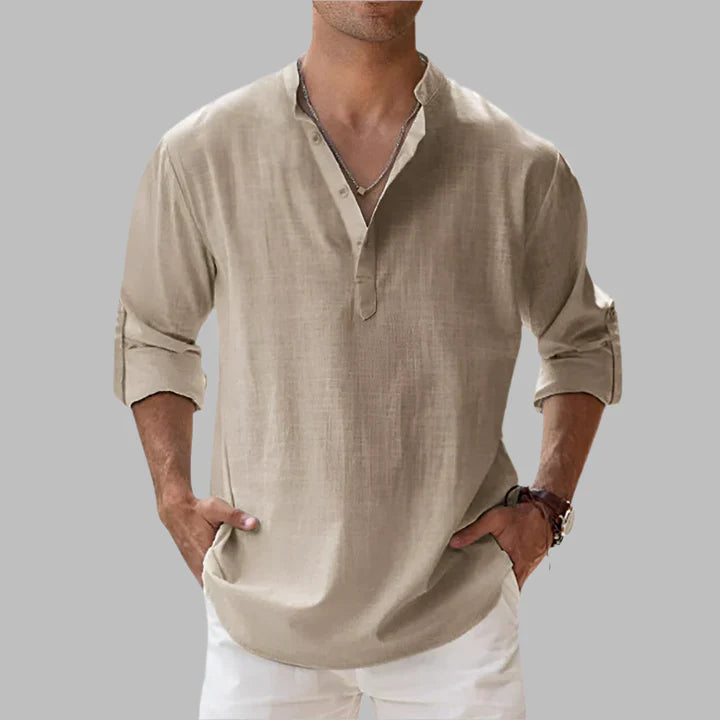 Men’s Relaxed Linen Cotton Summer Shirt 6