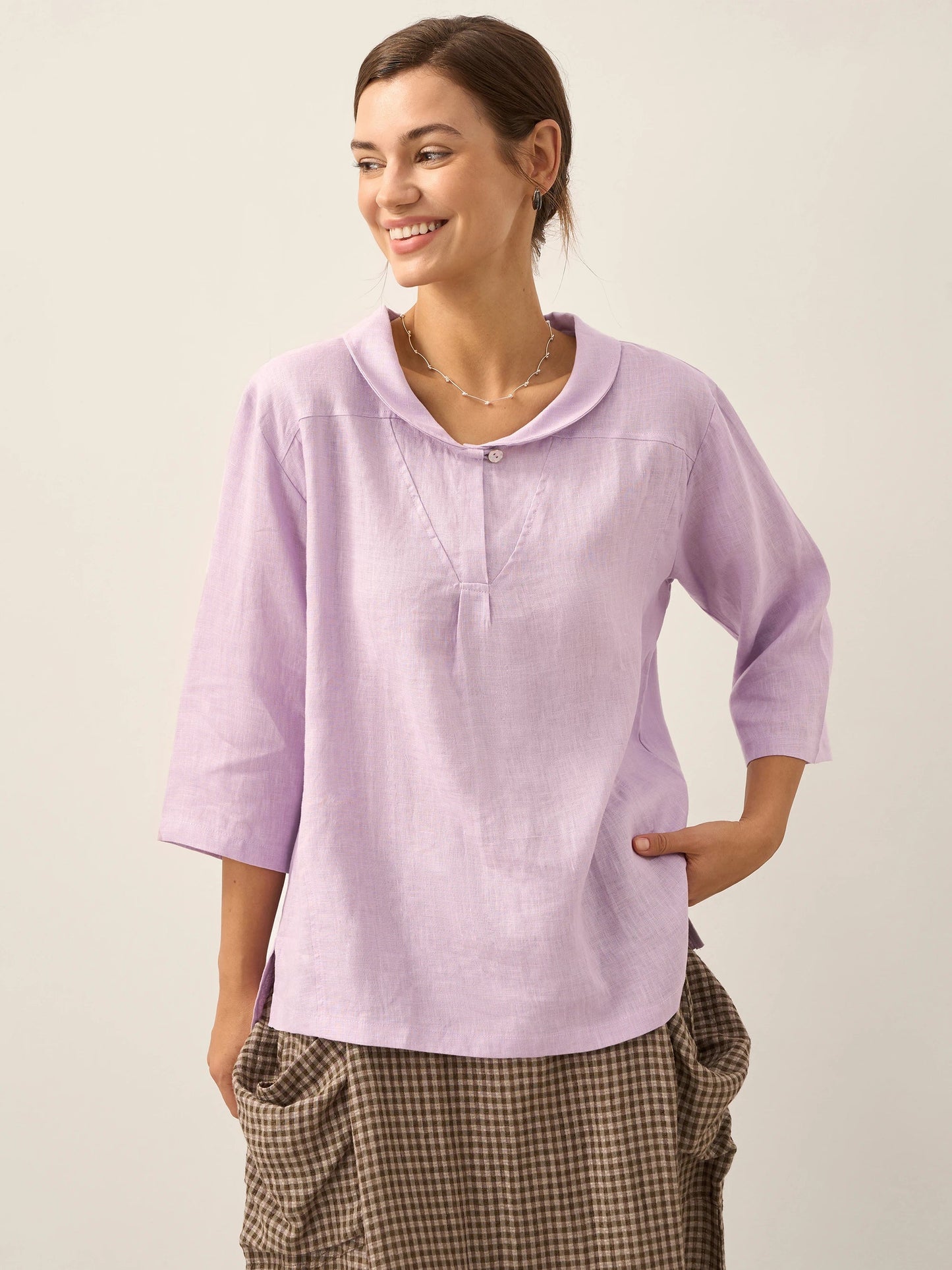 Mia | Effortless Relaxed Linen Women's Top 11