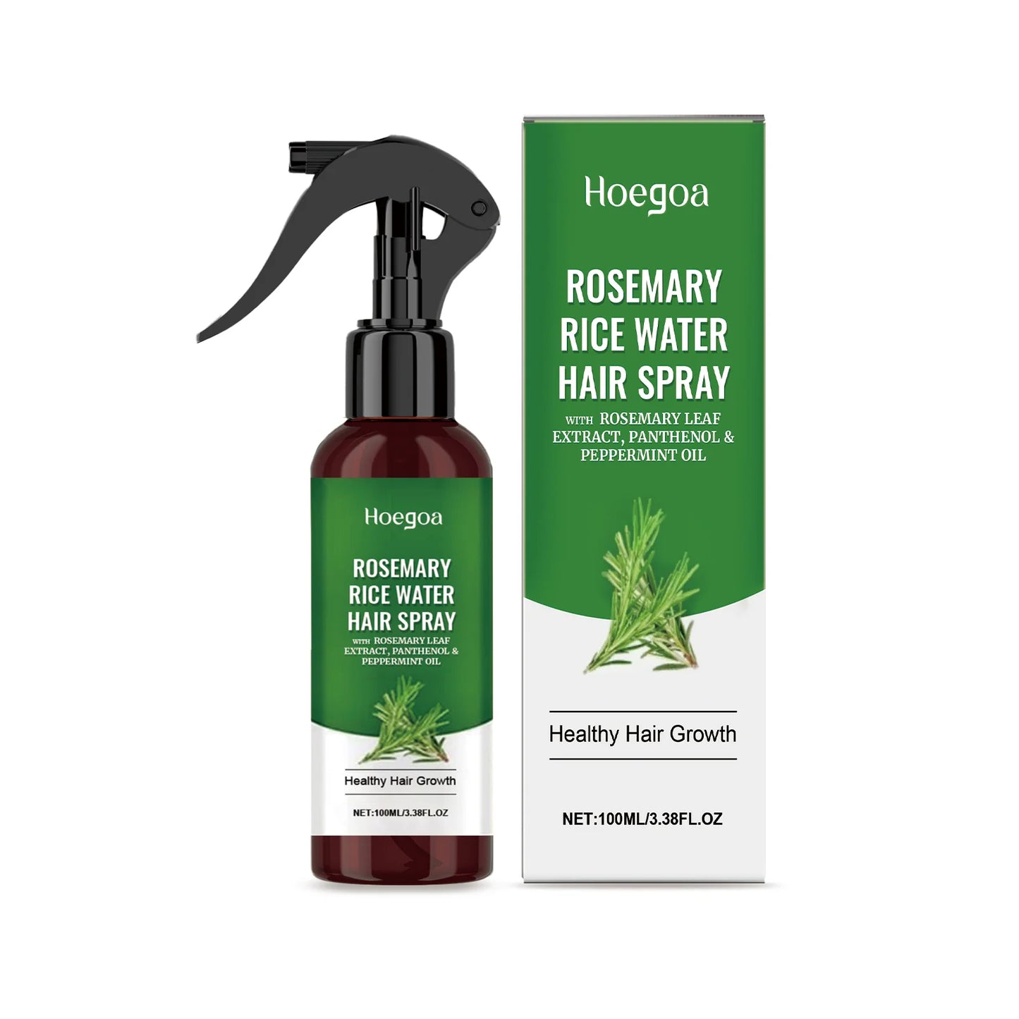 Nourish & Grow | Rosemary Hair Growth Spray with Rice Water for Hydration and Thickness 7