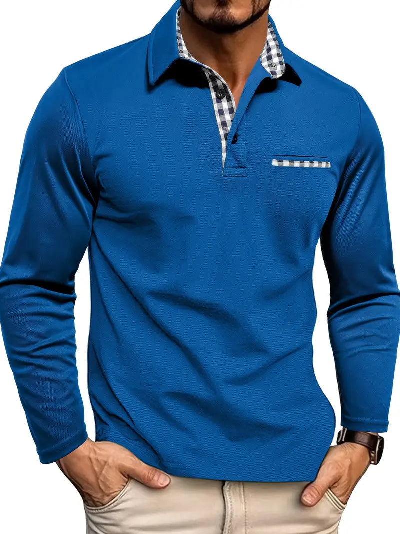 Simon | Slim Fit Long Sleeve Polo Shirt 4
