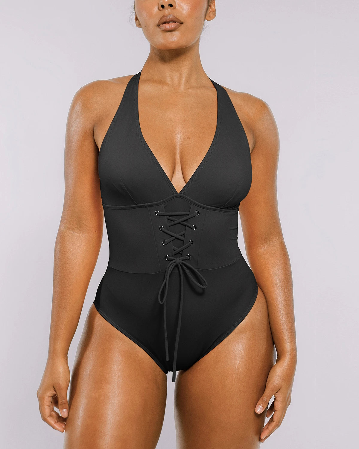 Smart Sculpt™ Plunge Corset Shaping Swimsuit 10
