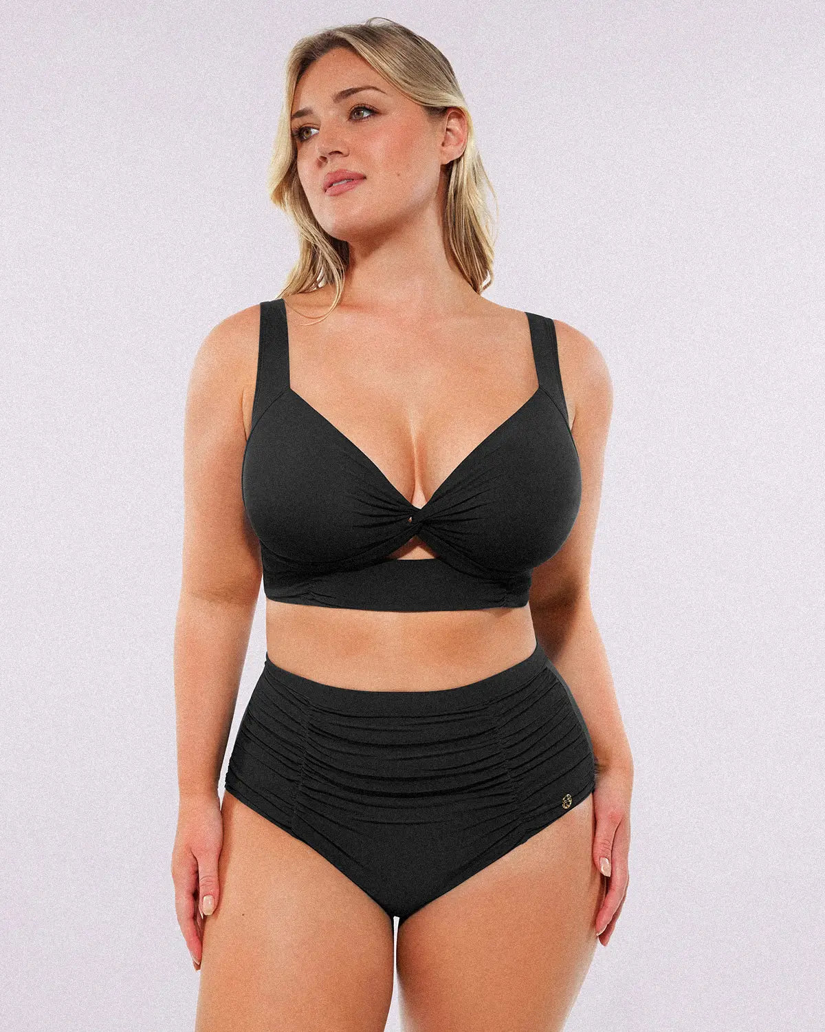 Smart Sculpt™ Twist-Front Bikini Top & High-Waisted Bottom Set 9