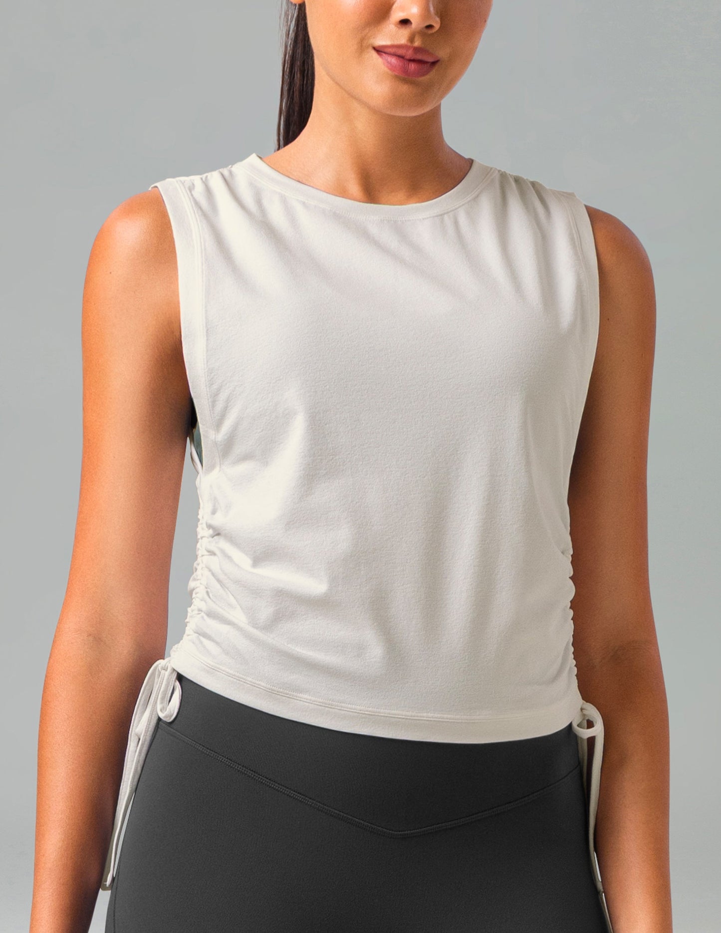 Sorona Adjustable Drawstring Cover-Up Tank Top 10