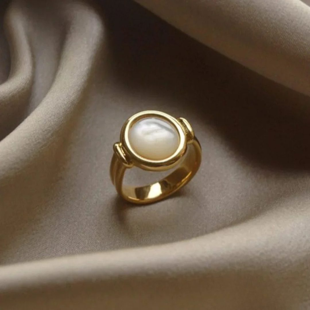 Stylish Pearl Grace Ring 0