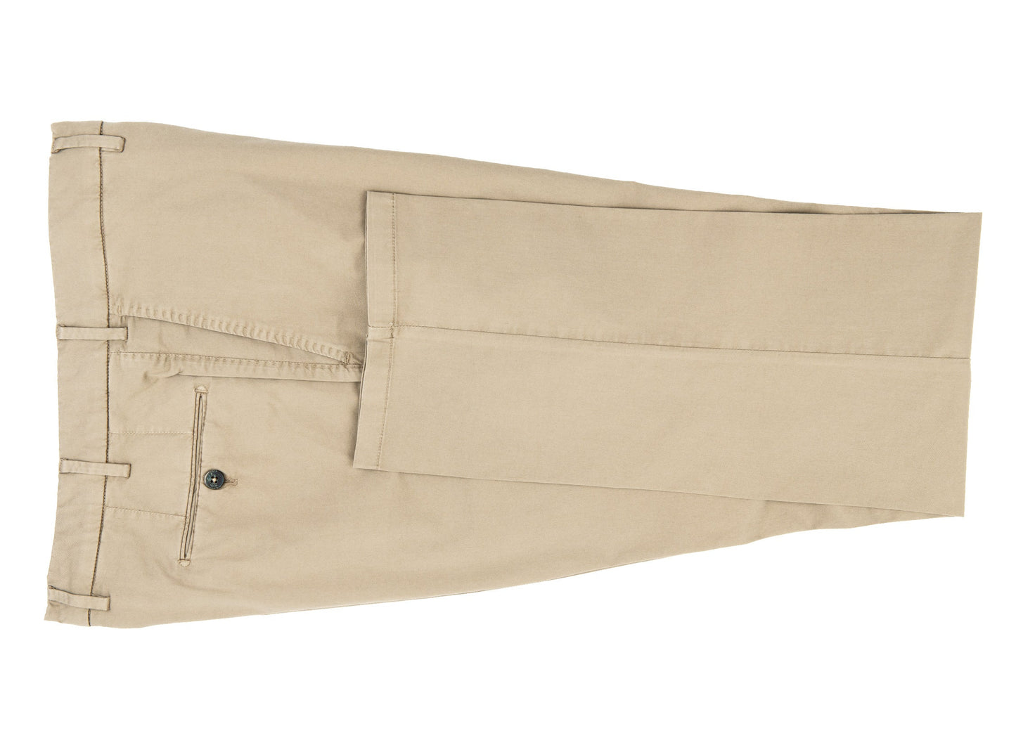 Tan Stretch Cotton Pants 0