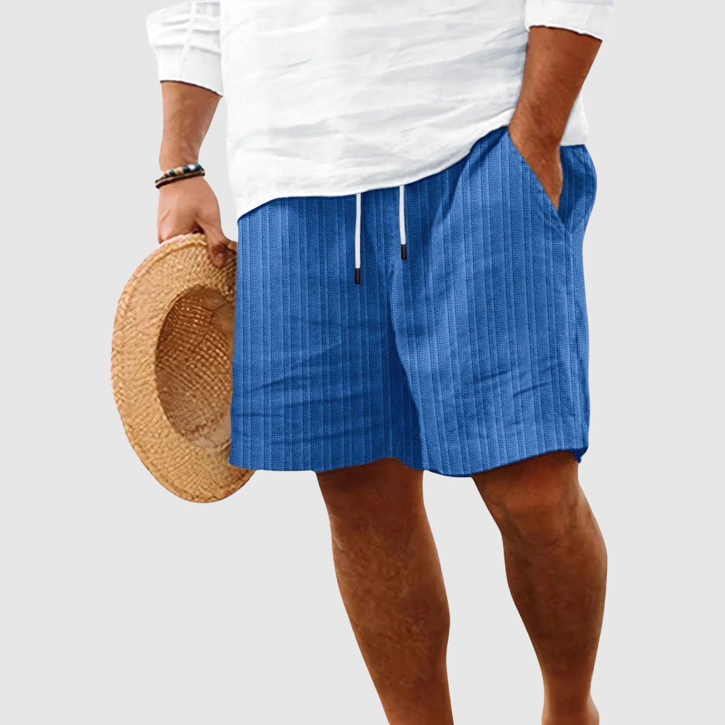 Valentino | Lightweight Striped Summer Shorts 4
