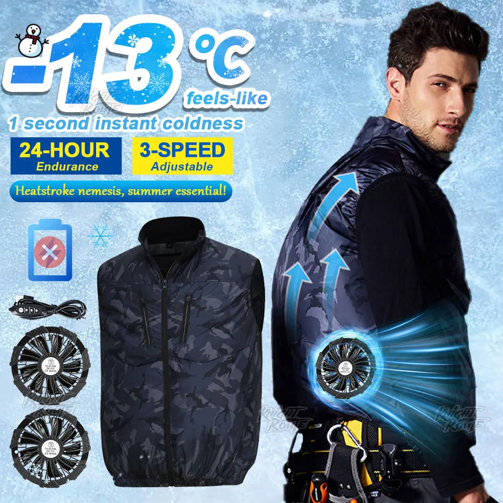 Wearable Cooling Vest | Lightweight Cooling Jacket with 13-Hour Battery Life | Ideal for Hot Weather Activities 7