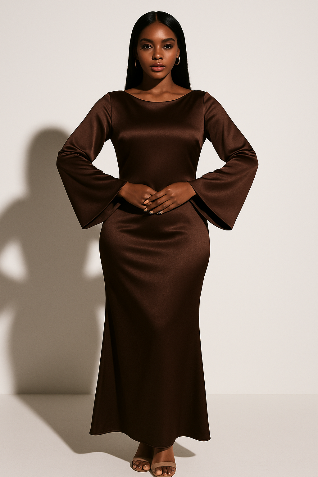 Women’s Long Sleeve Evening Gown 6