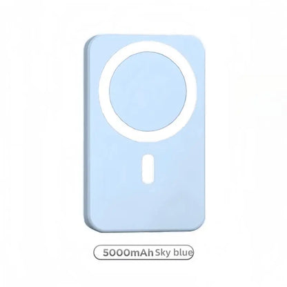 5000Mah Magnetic Power Bank Magsafe Wireless Fast Charger for Iphone 12–17 Pro/Pro Max, Compact Portable Battery Pack