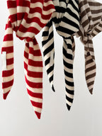 100% Australian Wool Striped Functional Triangle Scarf 7