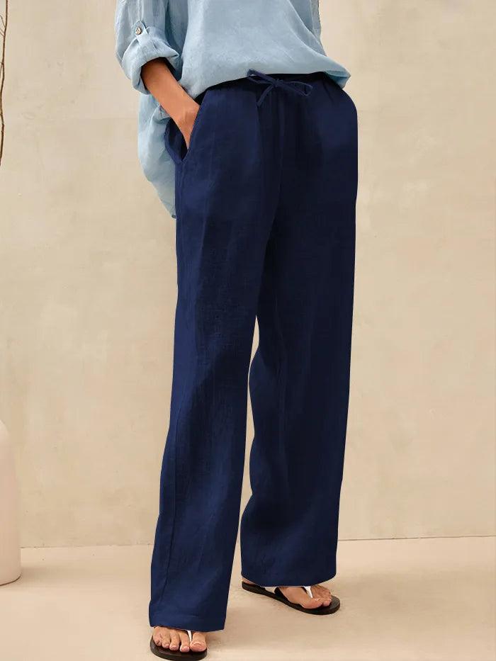 100% Linen Classic Pants LYON 12