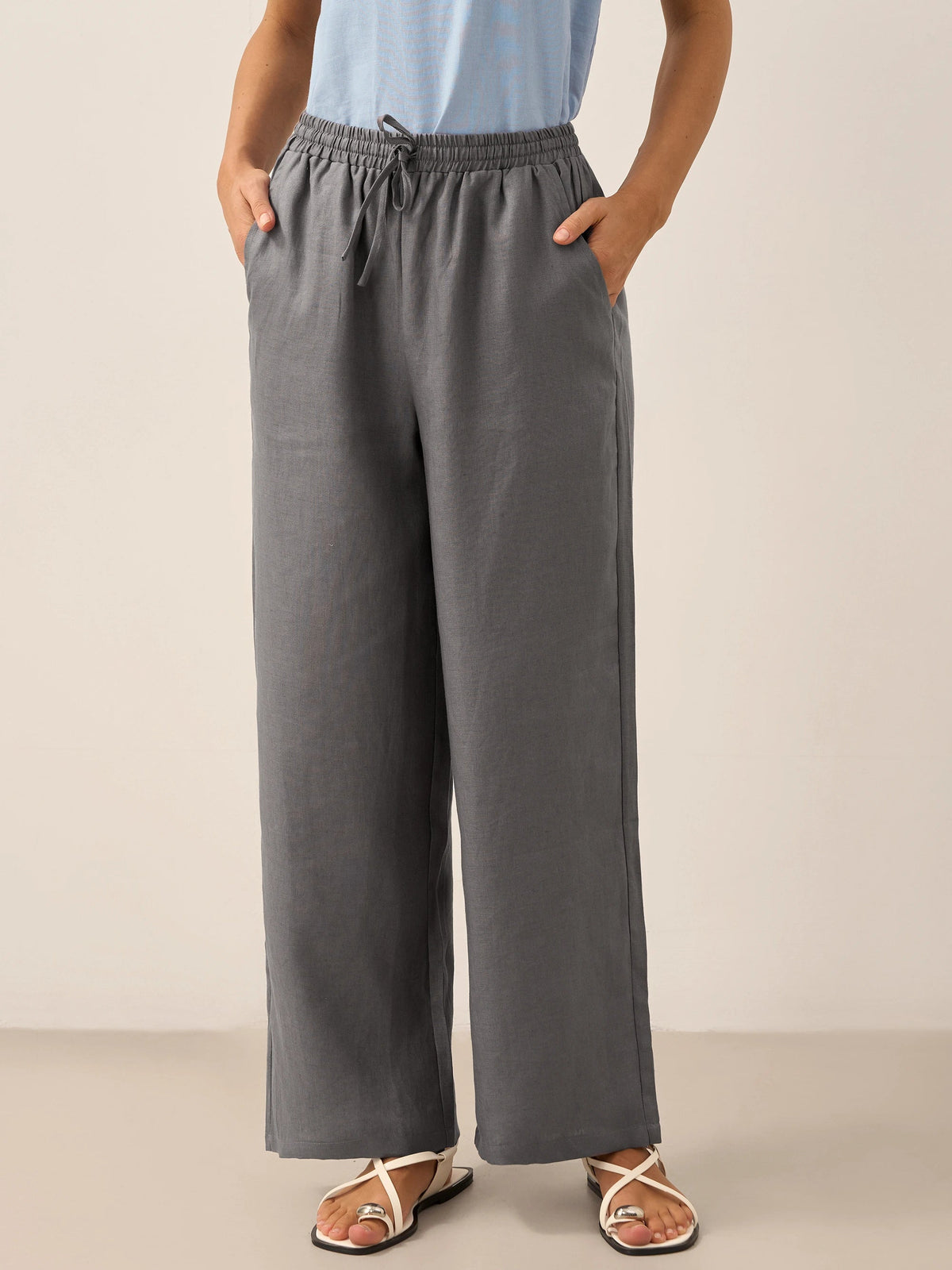 100% Linen Classic Pants LYON 9