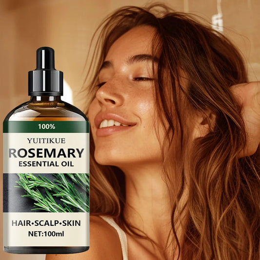 100% pure rosemary essential oil, suitable for hair, scalp, and skin, natural aromatherapy oil, nourishing and revitalizing. 1