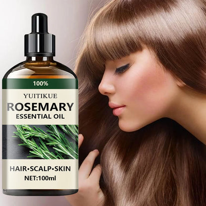 100% pure rosemary essential oil, suitable for hair, scalp, and skin, natural aromatherapy oil, nourishing and revitalizing. 3