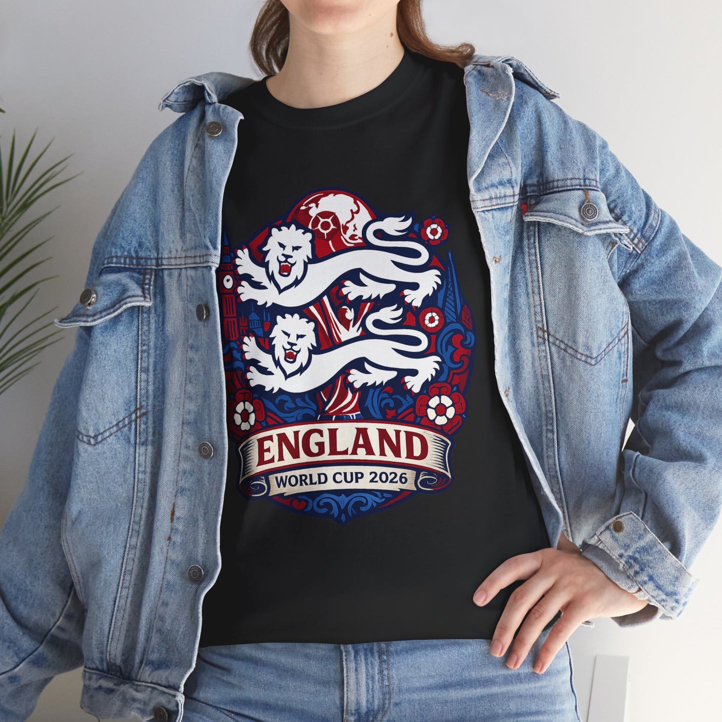 England World Cup 2020 Soccer T-Shirt — Three Lions Football Tee