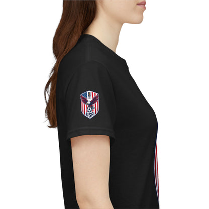 USA Eagle Soccer Shield T‑Shirt — Patriotic American Football Fan Tee