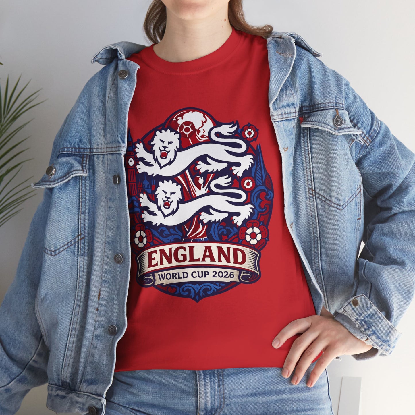 England World Cup 2020 Soccer T-Shirt — Three Lions Football Tee