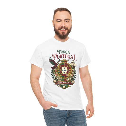 Portugal Força T‑Shirt – World Cup 2026 Crest Tee