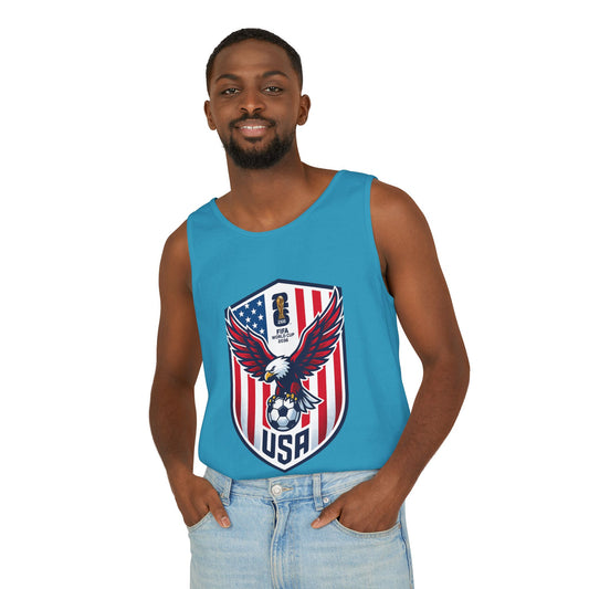 USA Soccer Eagle Tank Top – Patriotic American Soccer Fan Jersey