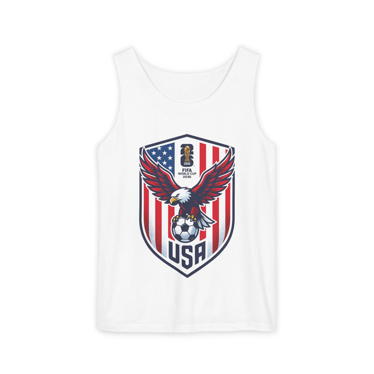 USA Soccer Eagle Tank Top – Patriotic American Soccer Fan Jersey