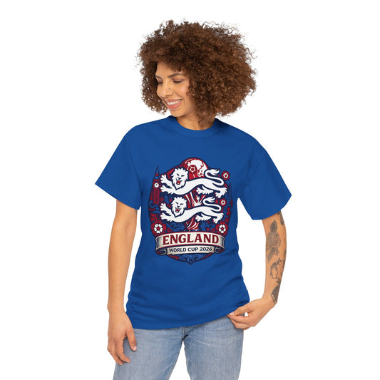 England World Cup 2020 Soccer T-Shirt — Three Lions Football Tee