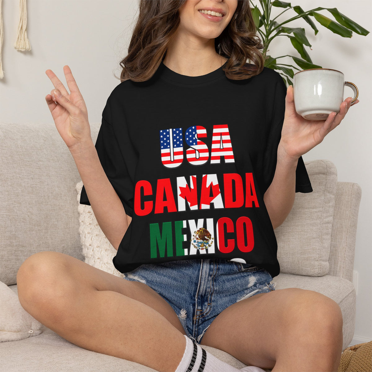 USA Canada Mexico 2026 T-Shirt — North America Soccer Tournament Fan Tee
