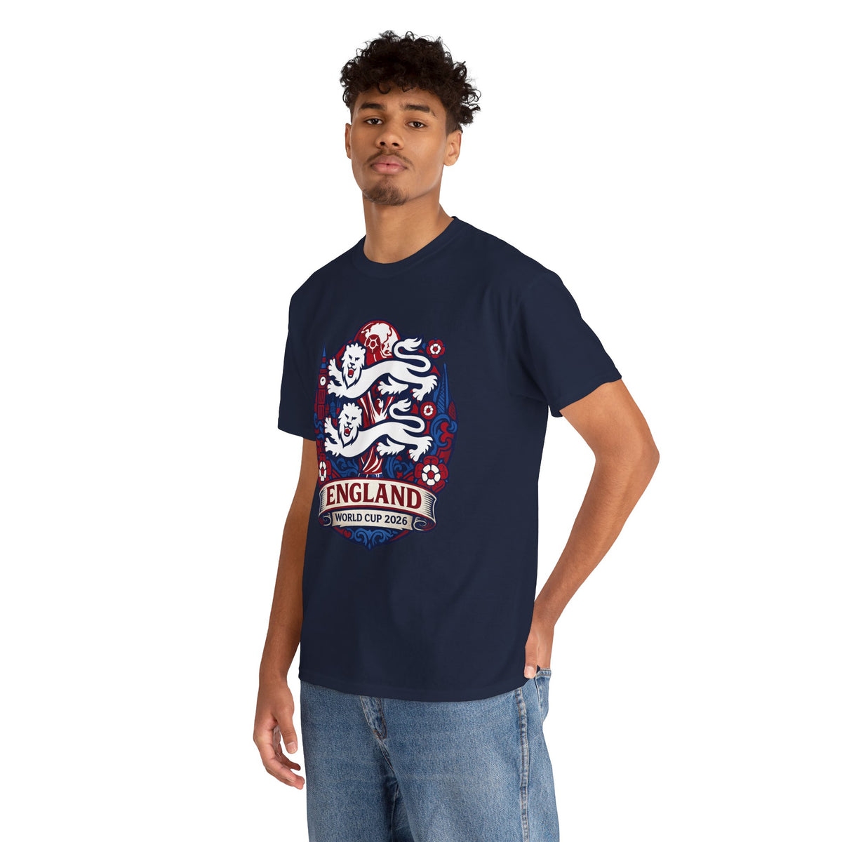 England World Cup 2020 Soccer T-Shirt — Three Lions Football Tee