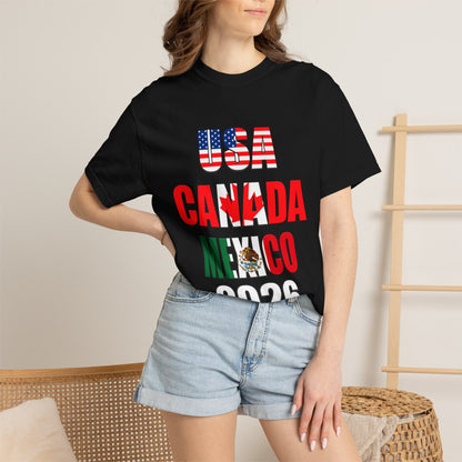 USA Canada Mexico 2026 T-Shirt — North America Soccer Tournament Fan Tee