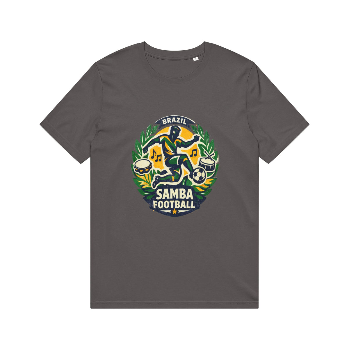 Samba Football T-Shirt — Brazil Soccer Crest Tee