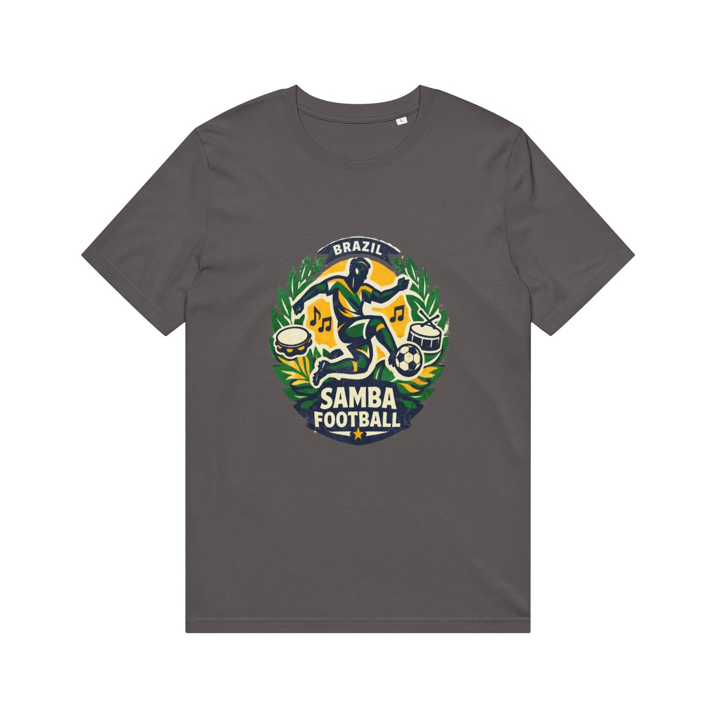 Samba Football T-Shirt — Brazil Soccer Crest Tee