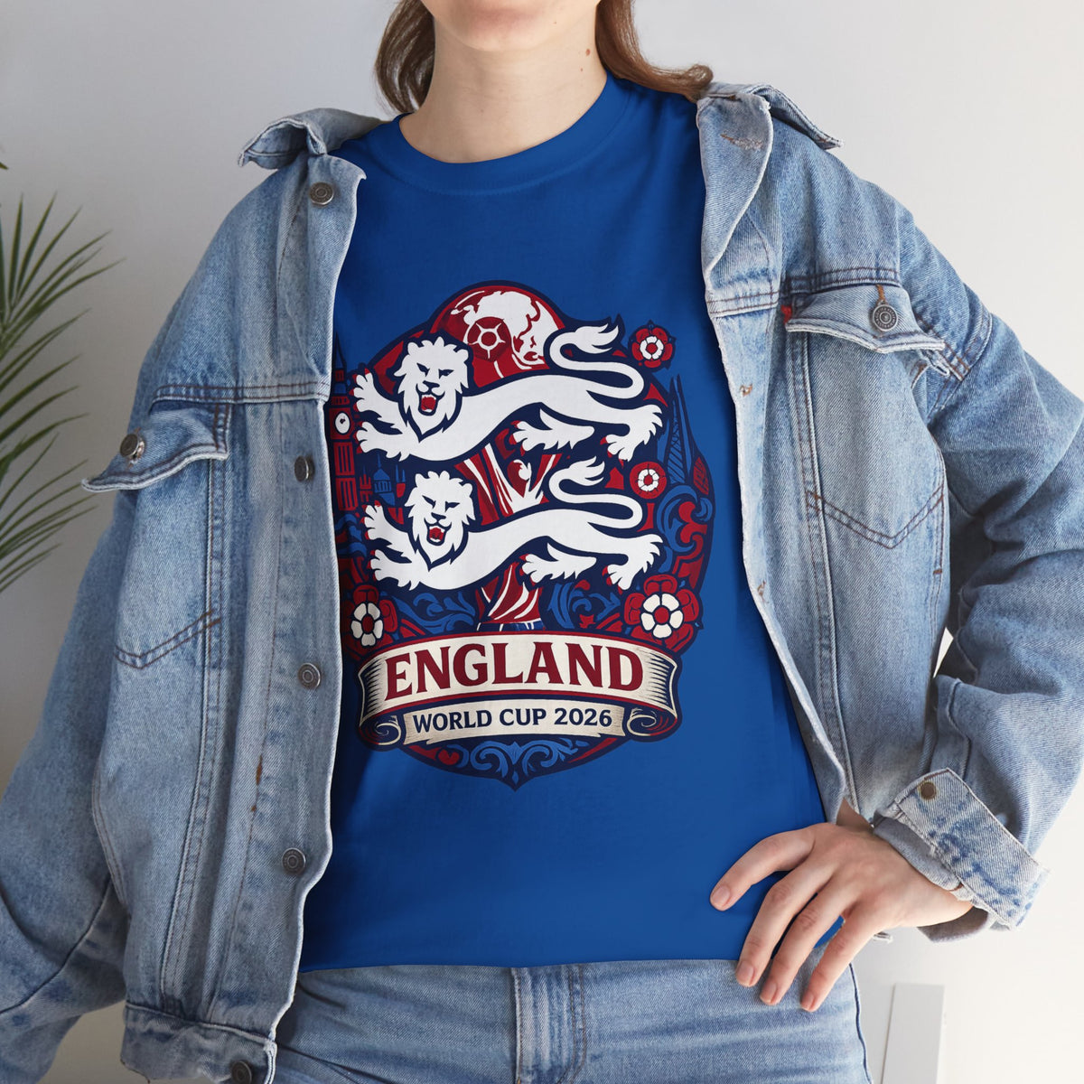 England World Cup 2020 Soccer T-Shirt — Three Lions Football Tee