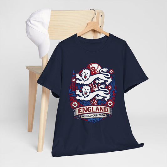 England World Cup 2020 Soccer T-Shirt — Three Lions Football Tee