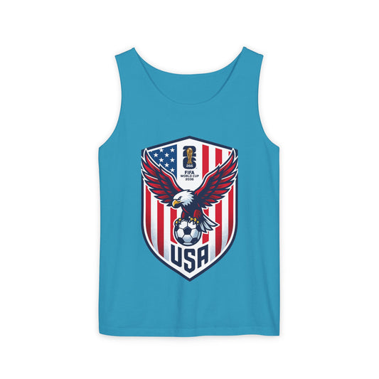USA Soccer Eagle Tank Top – Patriotic American Soccer Fan Jersey