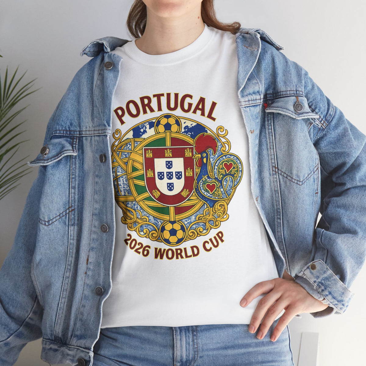 Portugal 2026 World Cup T-Shirt — Vintage Crest Soccer Tee