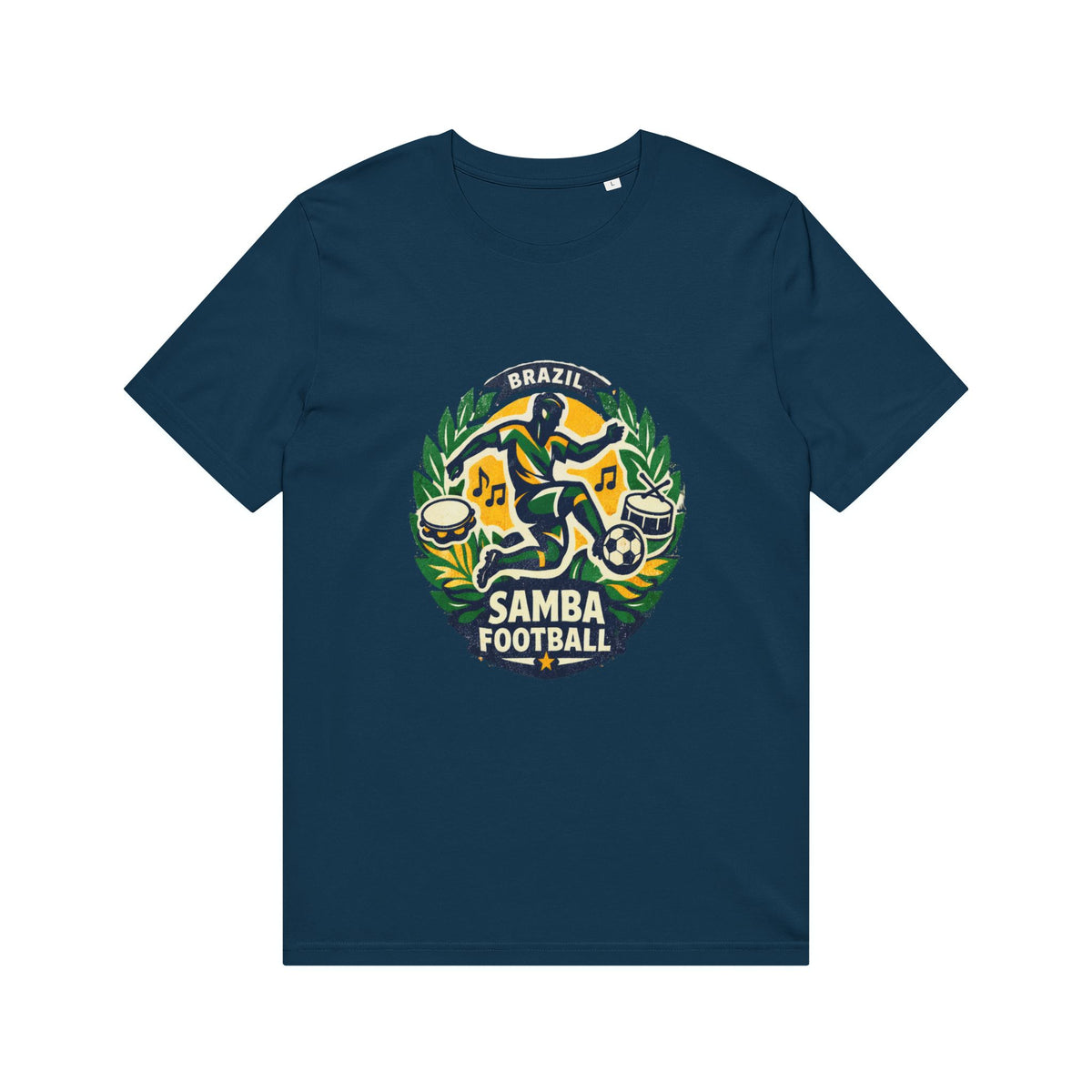 Samba Football T-Shirt — Brazil Soccer Crest Tee