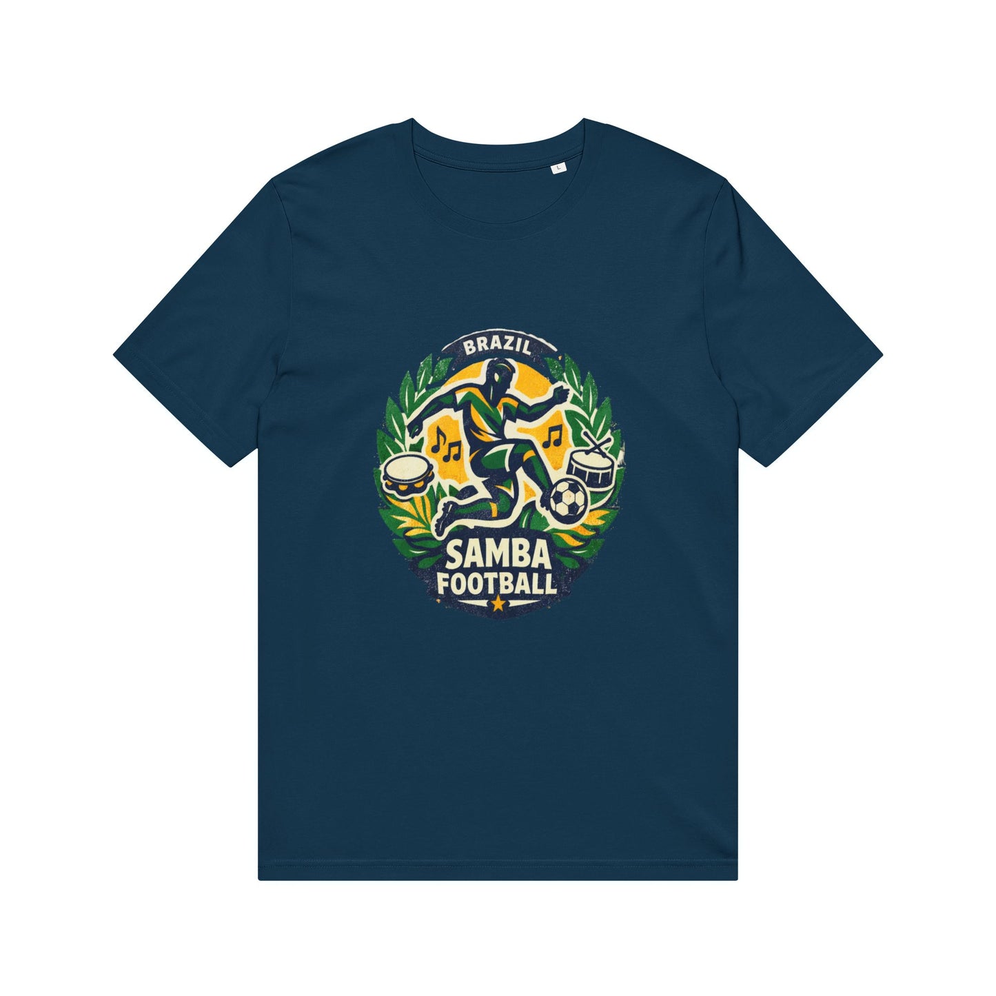 Samba Football T-Shirt — Brazil Soccer Crest Tee