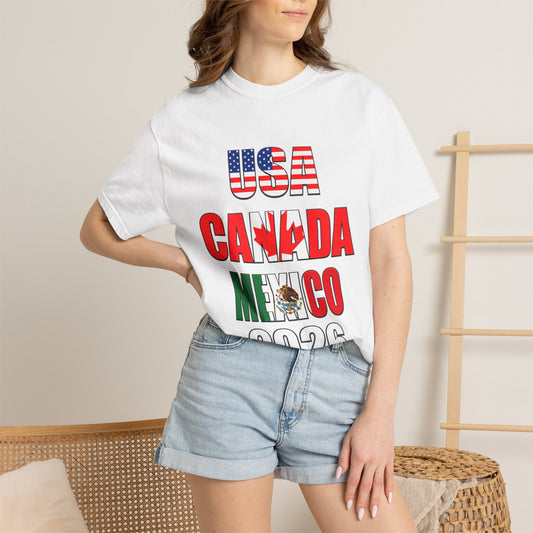 USA Canada Mexico 2026 T-Shirt — North America Soccer Tournament Fan Tee